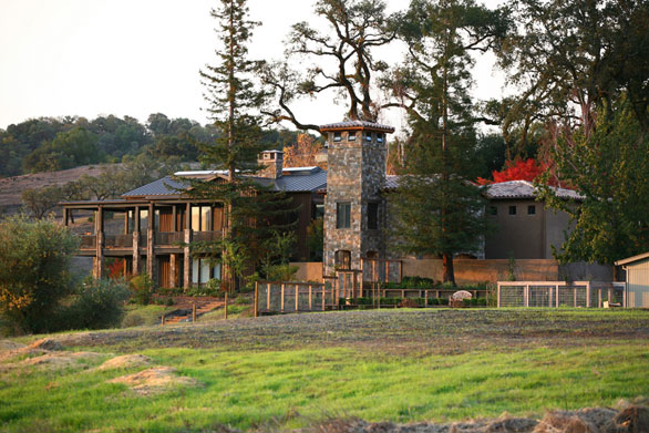Alexander Valley Residence, outside view
