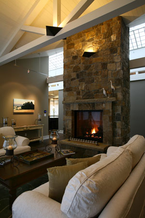 Alexander Valley Residence, fireplace