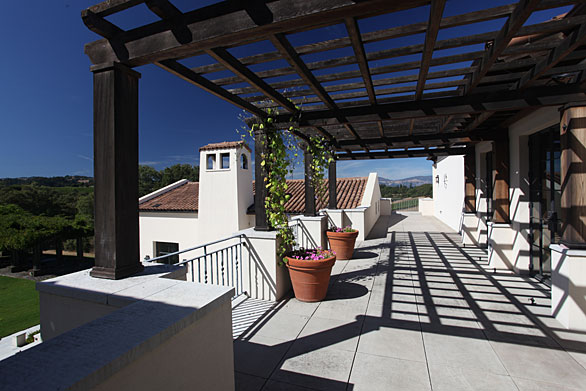 Contemporary Hacienda Terrace and Trellis